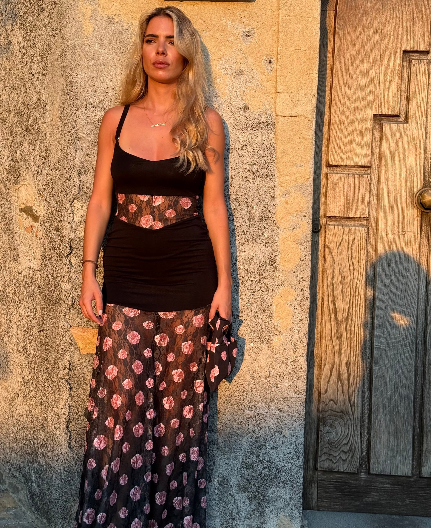 ROSSOIR LACE DRESS