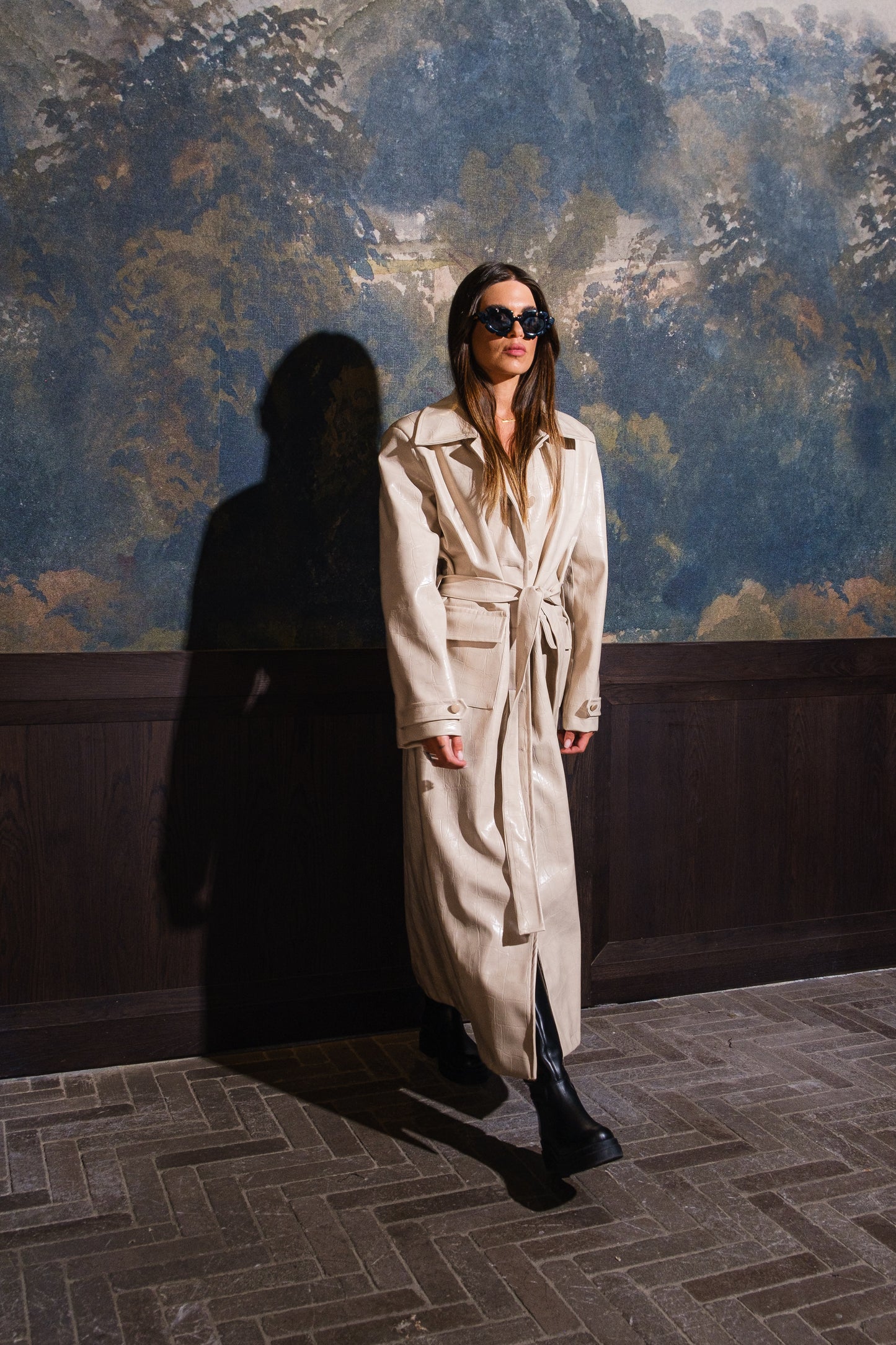 CROCONUDE GABARDINE COAT