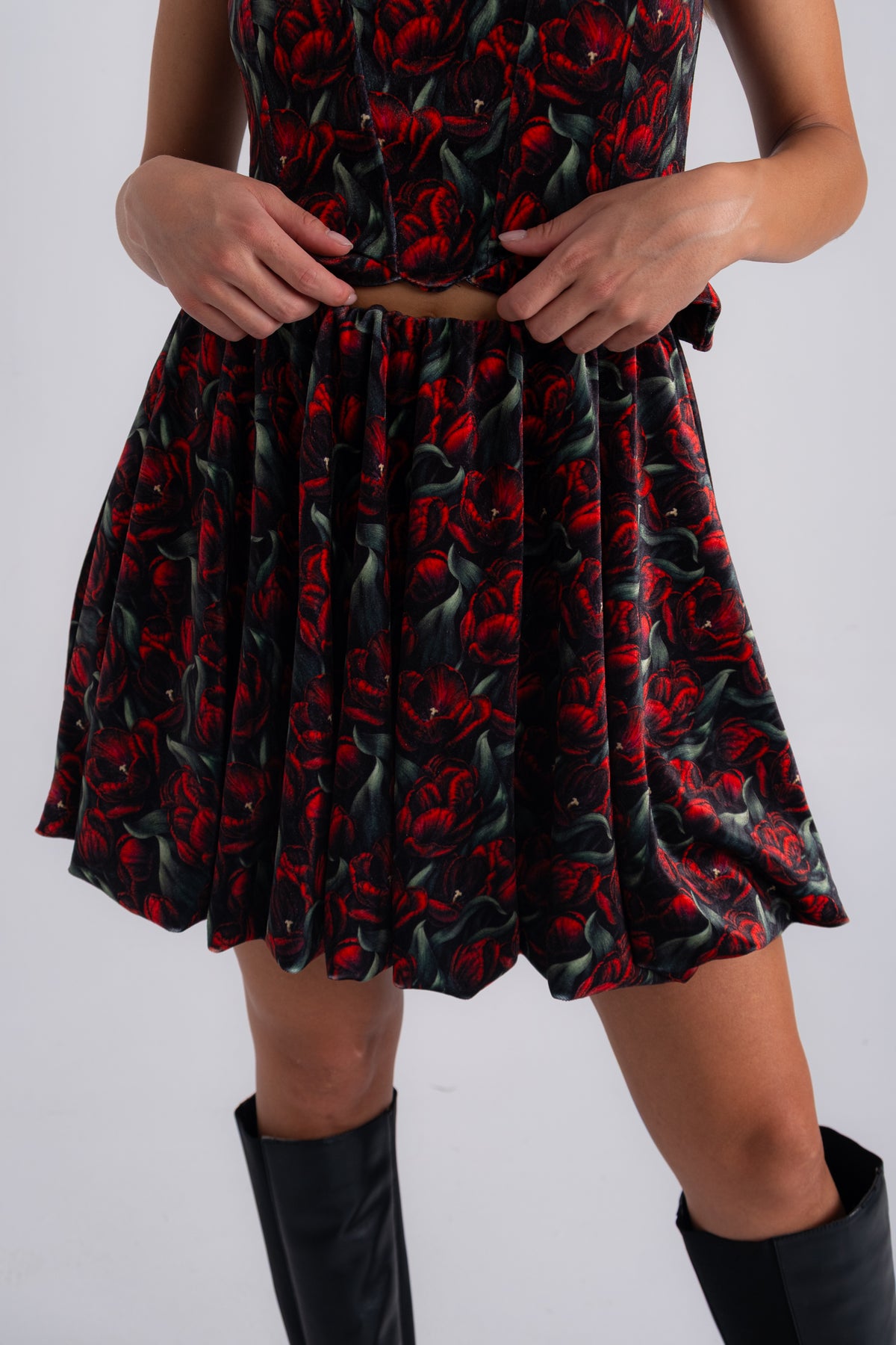 TULIP VELVET CORSET