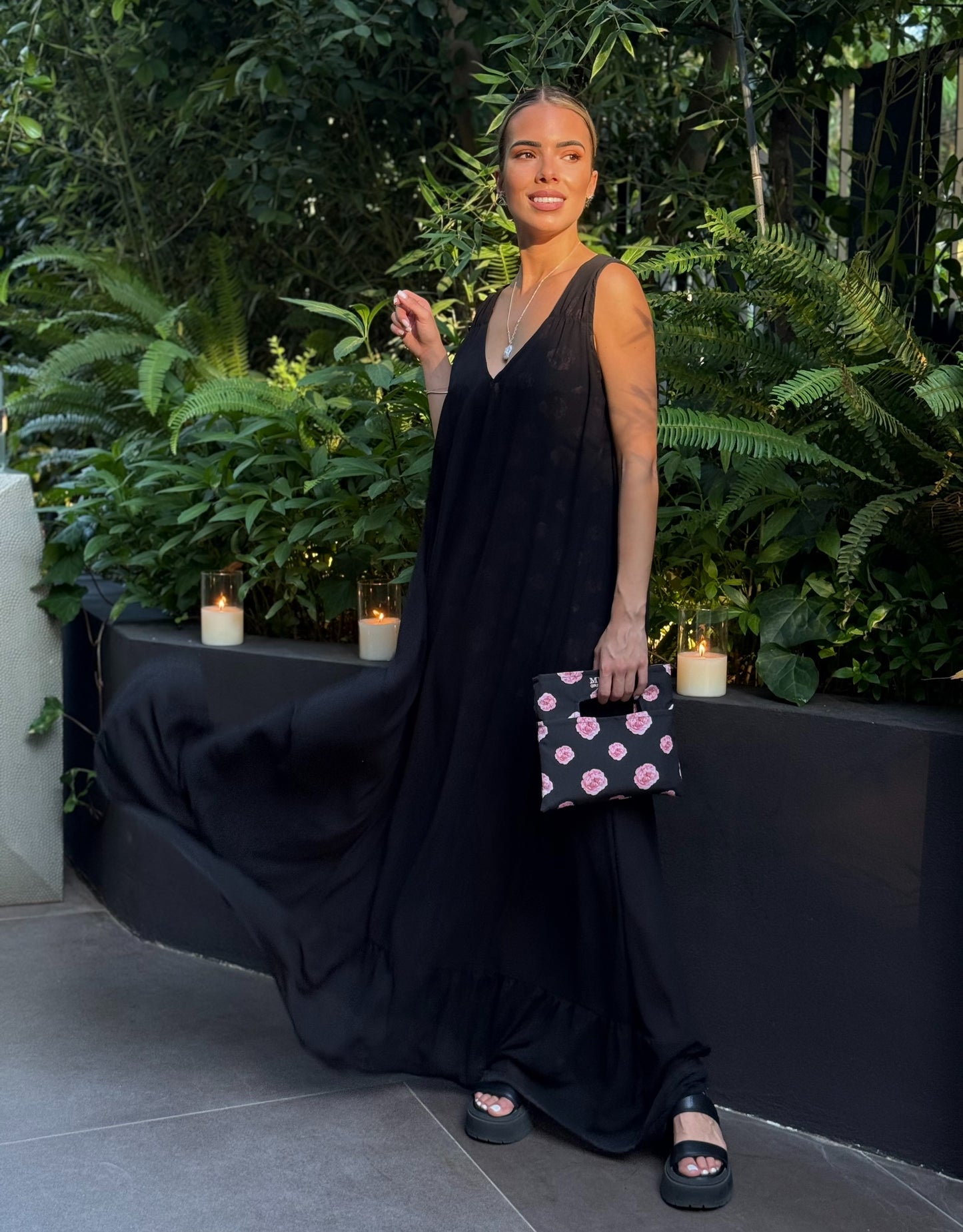 ROSSOIR CHIFFON DRESS