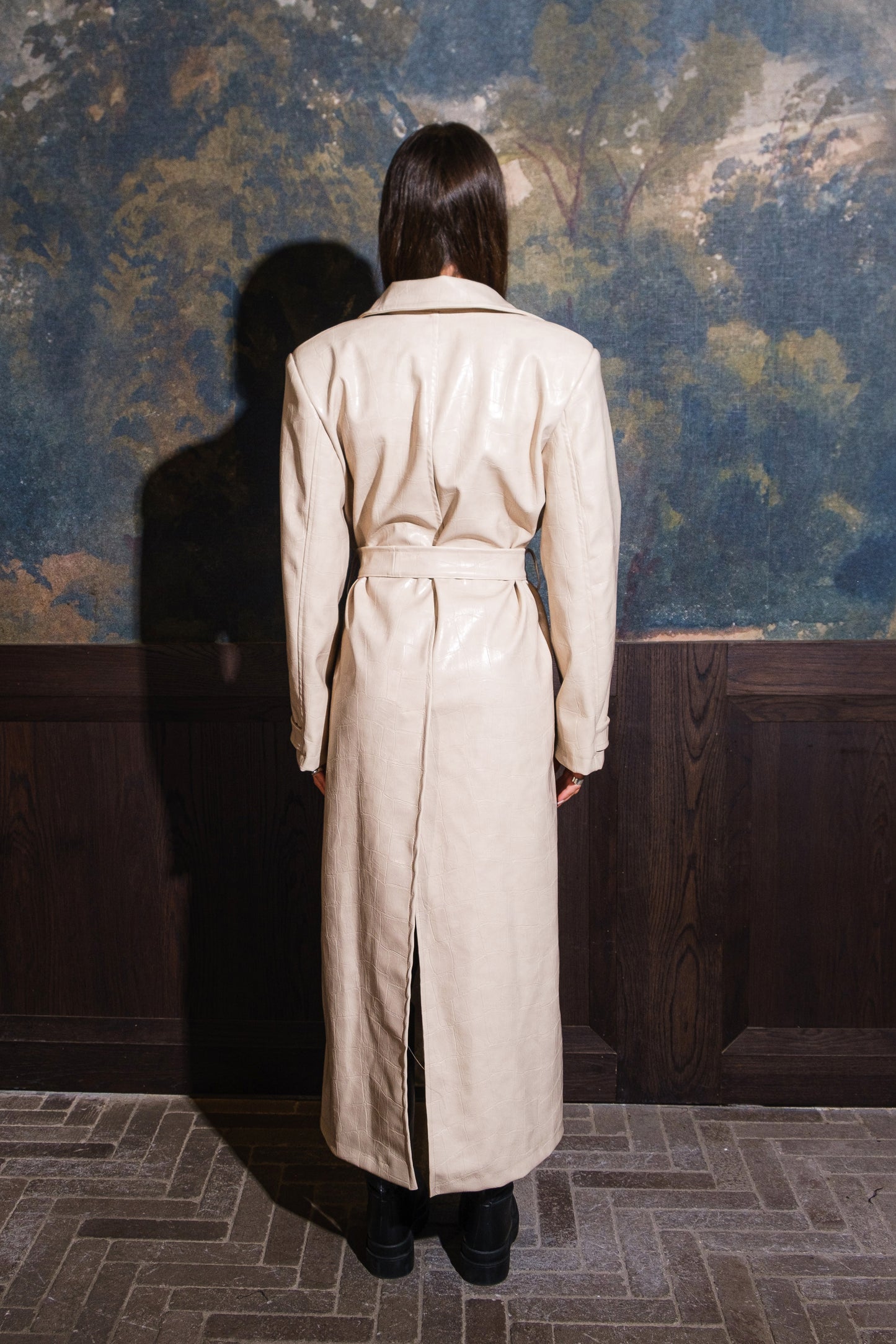 CROCONUDE GABARDINE COAT