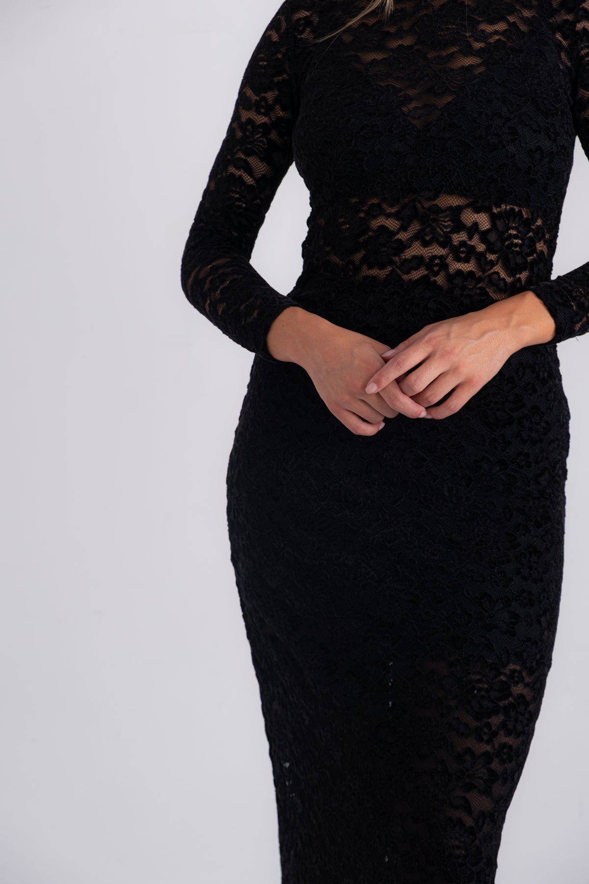 NOIR LACE DRESS