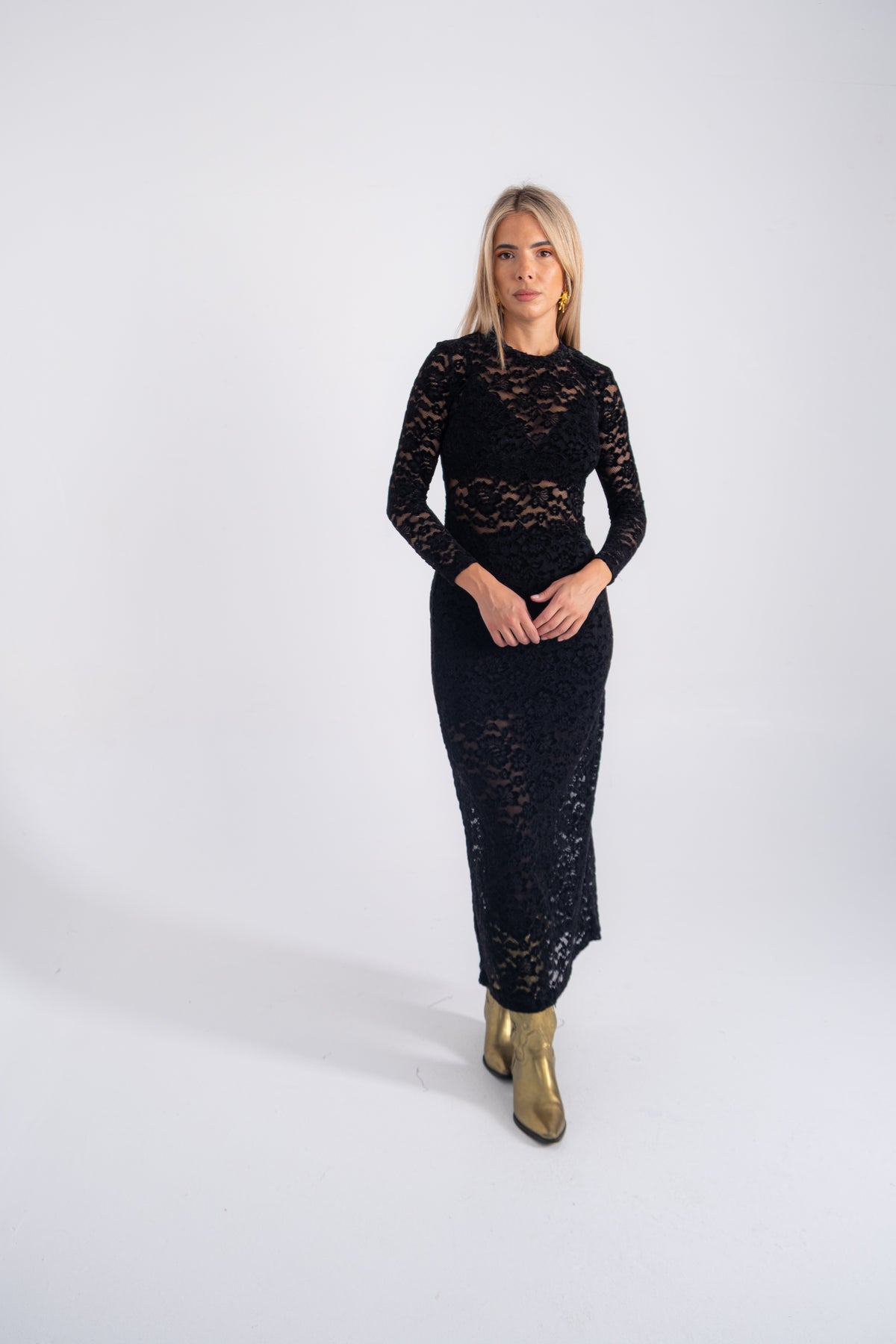 NOIR LACE DRESS