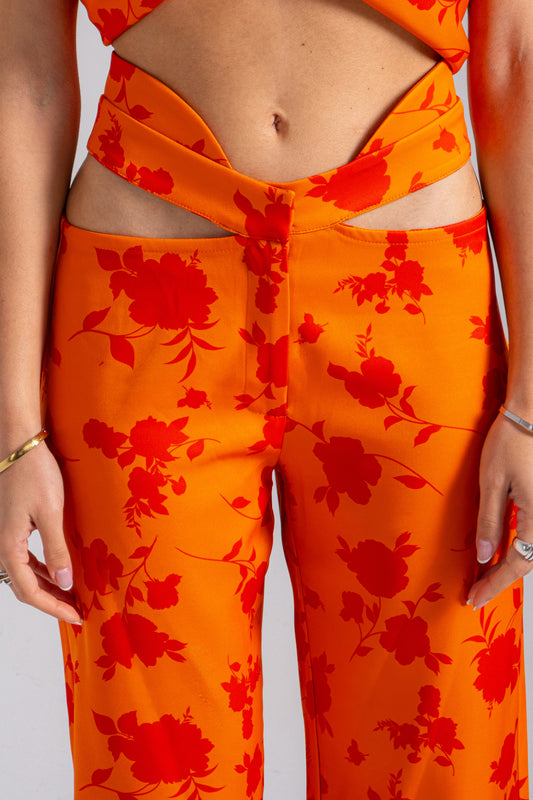 FLORA CUT-OUT PANTS
