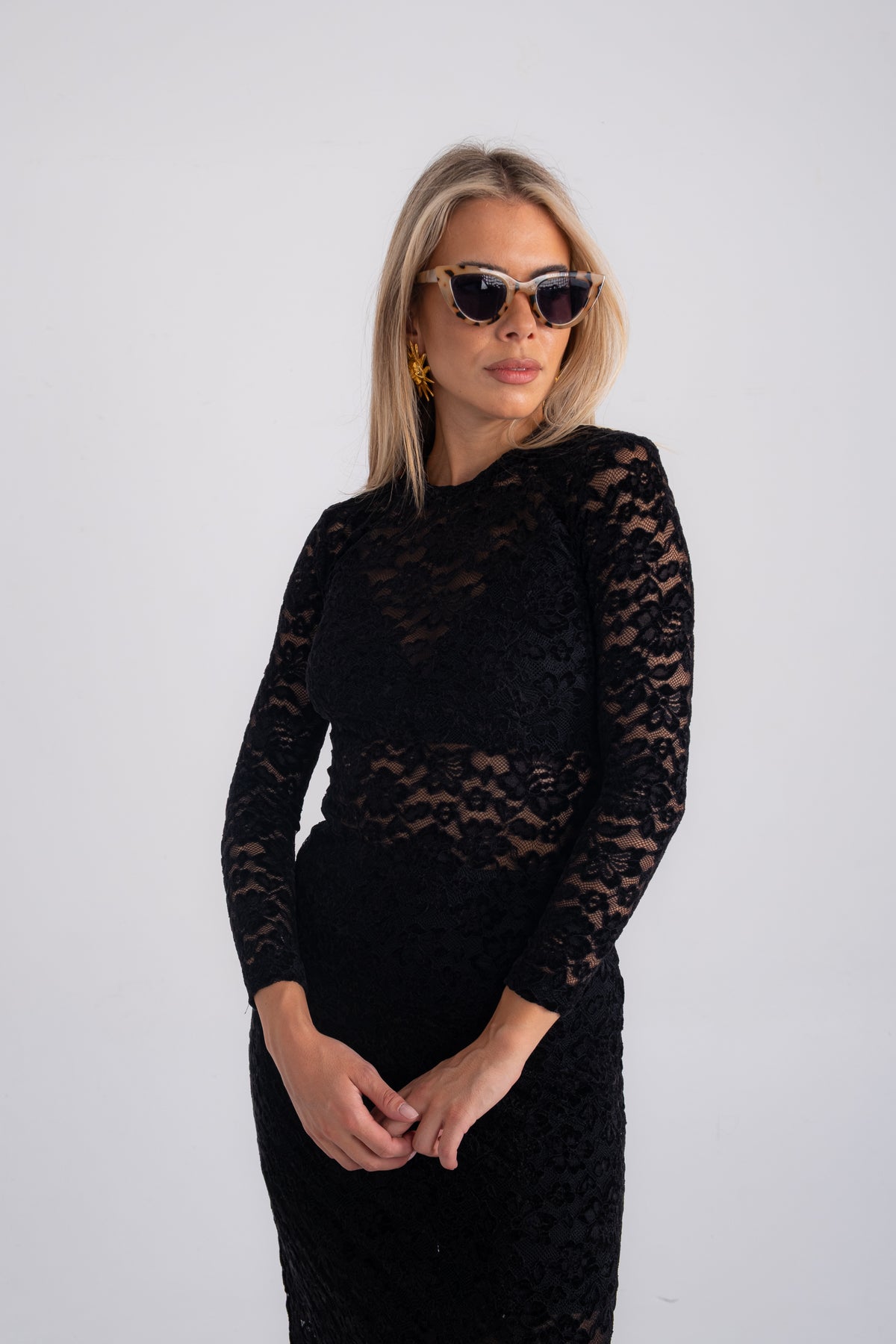 NOIR LACE DRESS