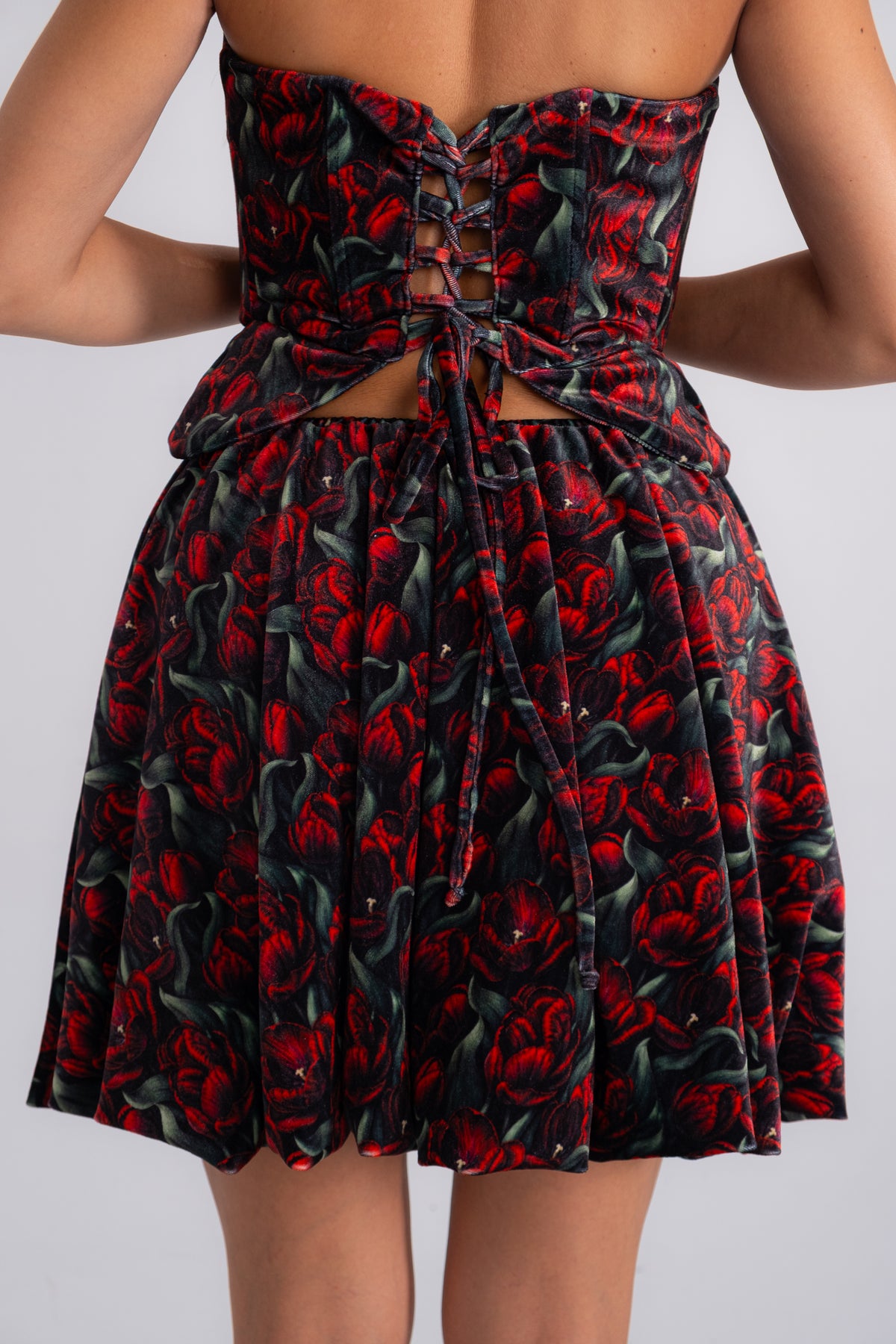 TULIP VELVET CORSET