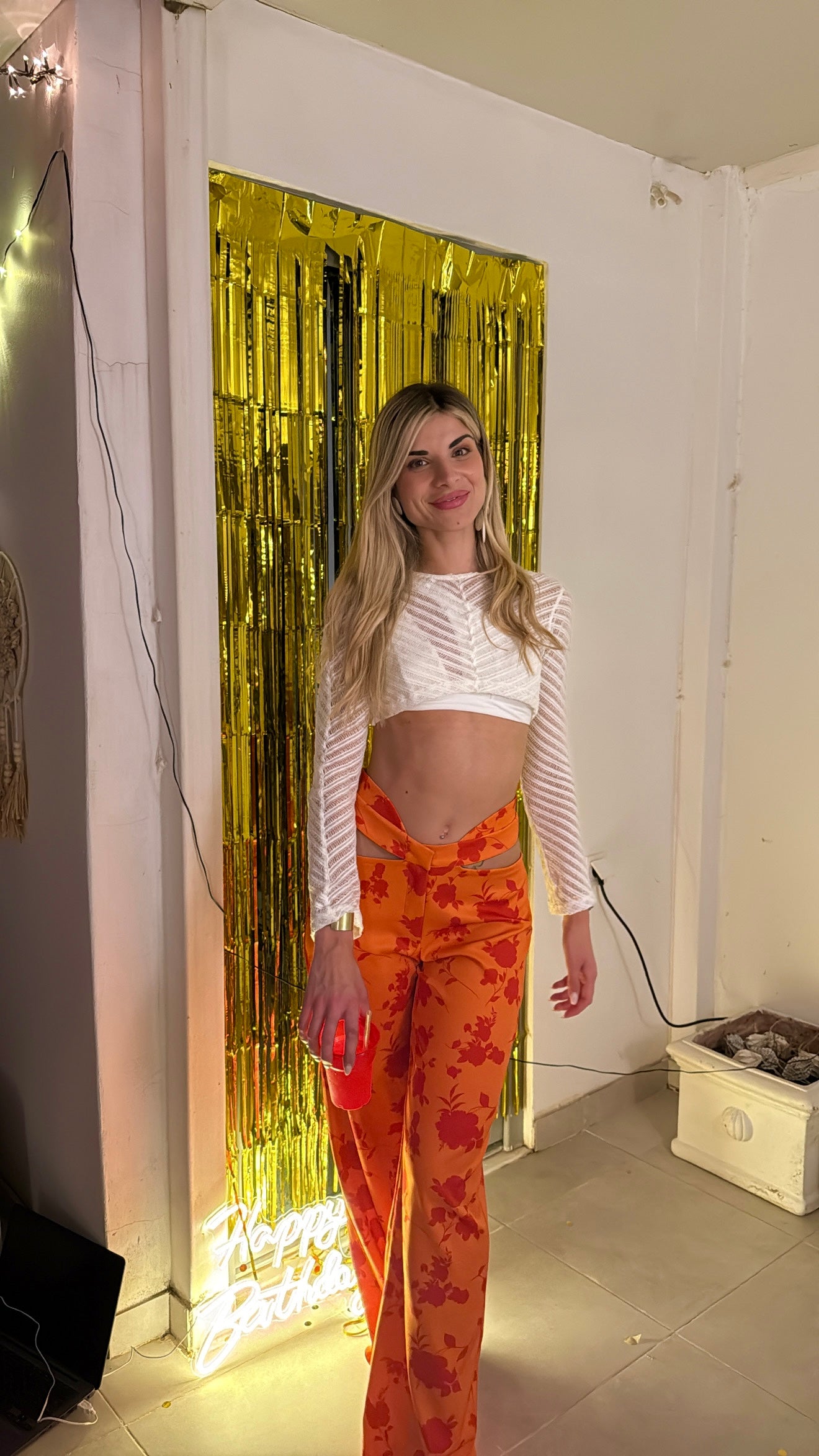 FLORA CUT-OUT PANTS