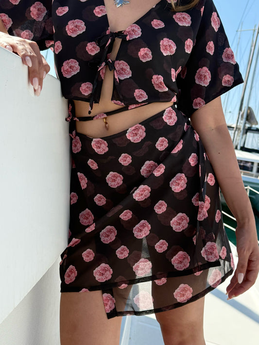 ROSSOIR WRAP SKIRT