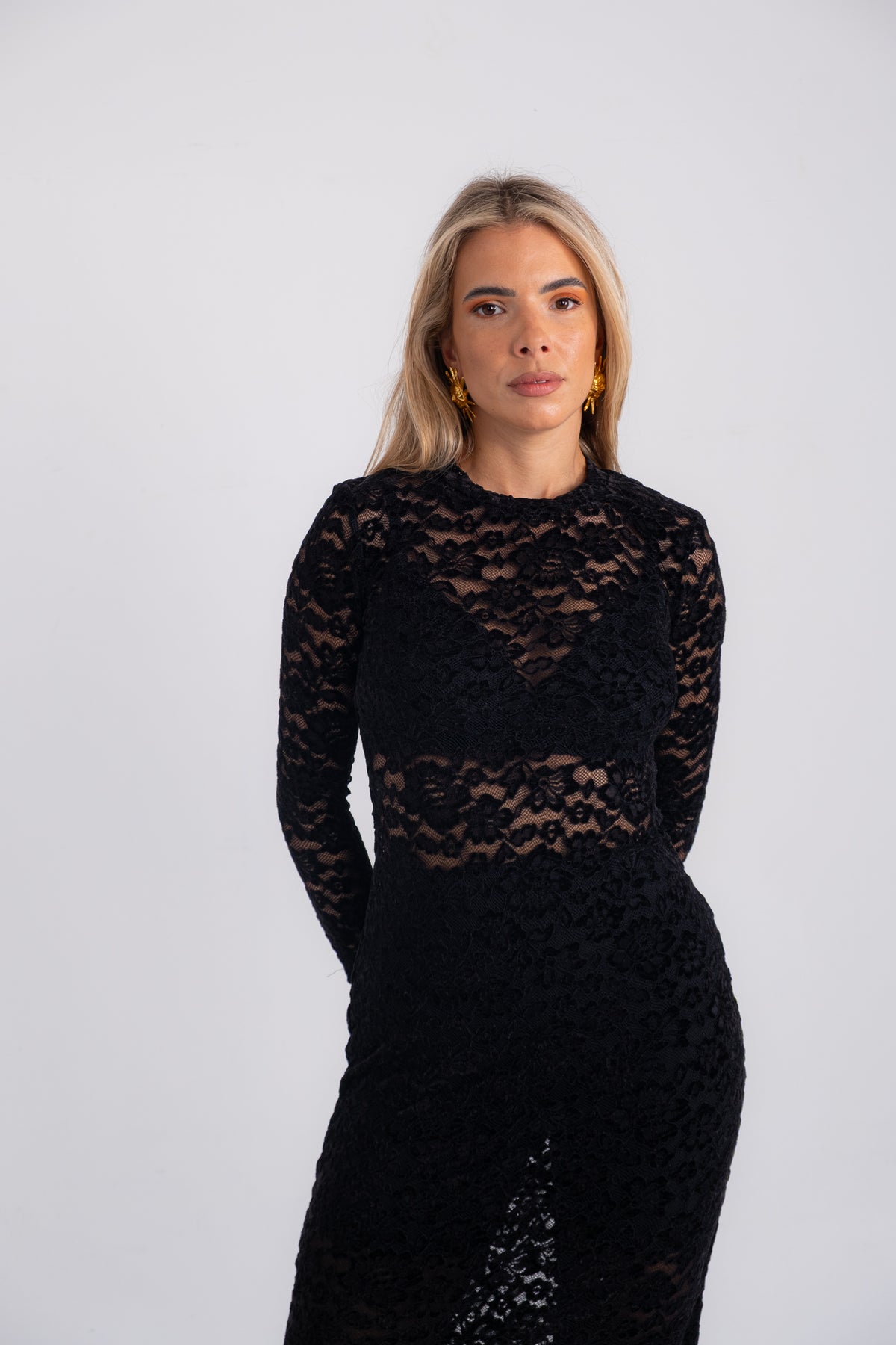 NOIR LACE DRESS
