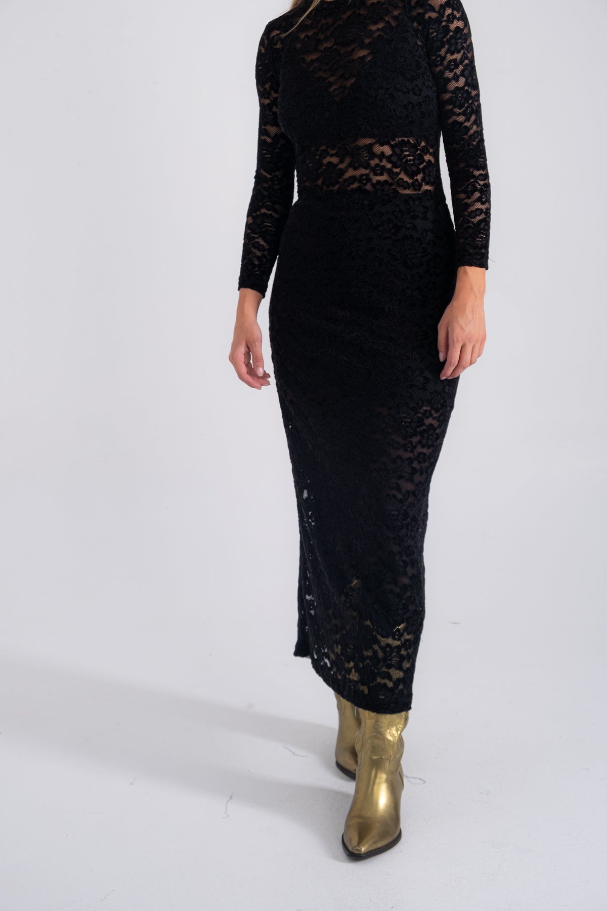 NOIR LACE DRESS