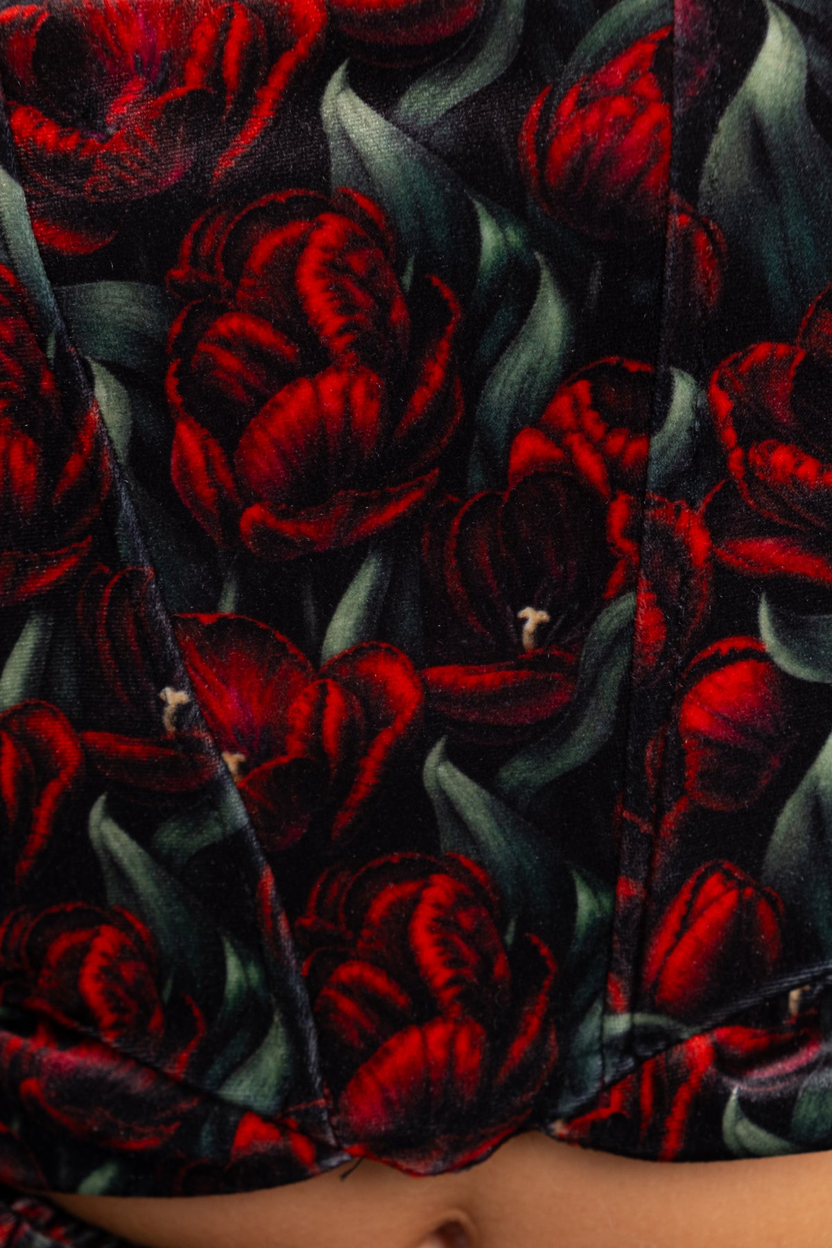 TULIP VELVET BALLOON SKIRT