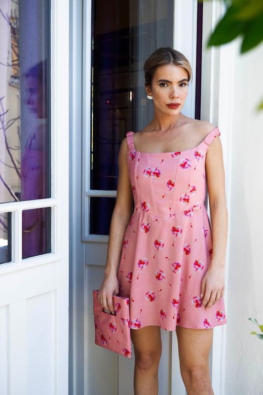 CHERRY CORSET DRESS