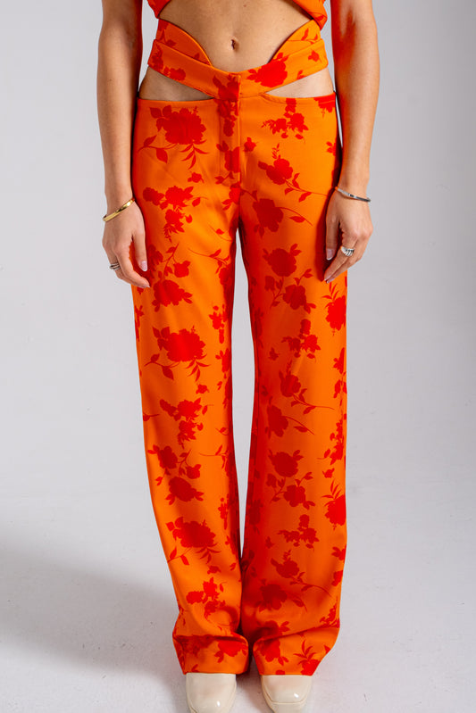 FLORA CUT-OUT PANTS