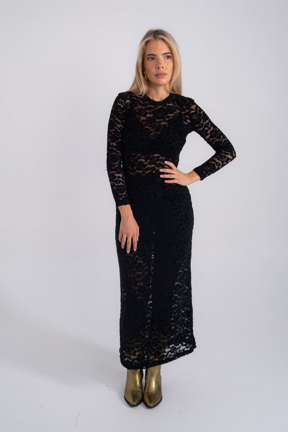 NOIR LACE DRESS
