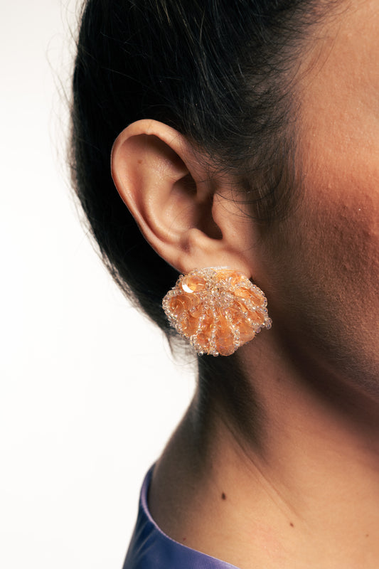 PEACHY SHELL EARRINGS